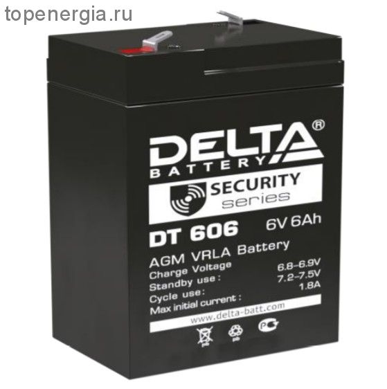 Аккумулятор герметичный VRLA свинцово-кислотный DELTA DT 606