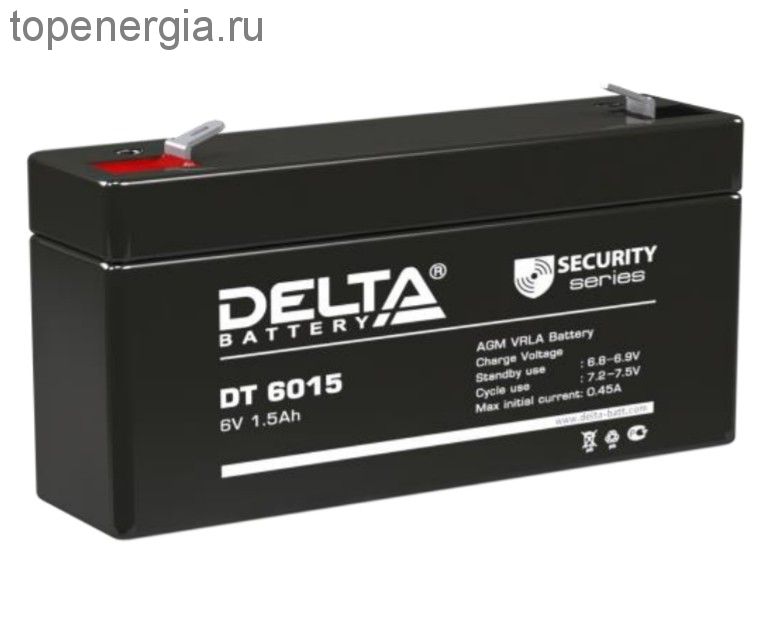 Аккумулятор герметичный VRLA свинцово-кислотный DELTA DT 6015