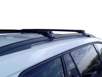 Багажник на крышу Skoda Kodiaq, аэродинамические дуги на рейлинги (черный цвет)