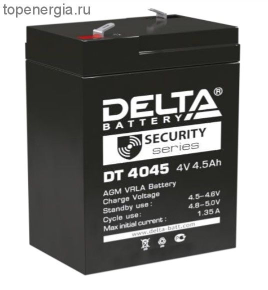 Аккумулятор герметичный VRLA свинцово-кислотный DELTA DT 4045