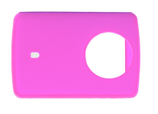 Защитный кейс + крышка на объектив для  Xiaomi Yi 2 4K XRS-XM56 ( Силикон / Розовый)