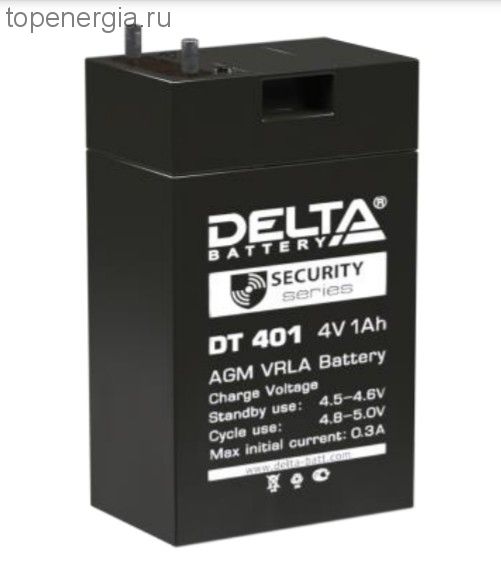 Аккумулятор герметичный VRLA свинцово-кислотный DELTA DT 401