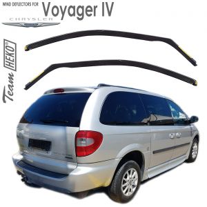 Дефлекторы ветровики Chrysler Voyager 4 для стекол боковых окон вставные Heko - арт 10403