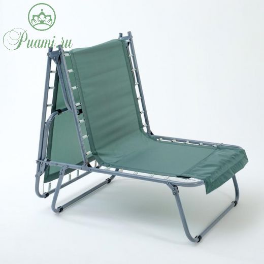 Раскладушка-кресло "СЕЛЛА-1" 196 ? 70,8 ? 33см, максимальная нагрузка 120 кг ткань микс