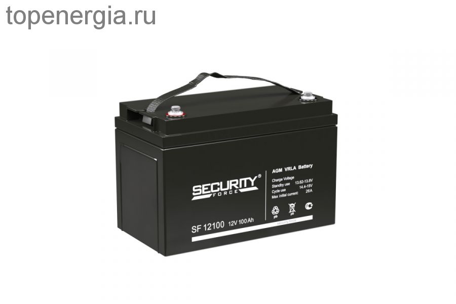 Аккумулятор герметичный VRLA свинцово-кислотный SECURITY FORCE SF 12100 (12V/100Ah)