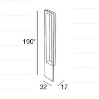Pamar MN1098 Z ручка для раздвижных дверей схема