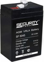 Аккумулятор герметичный VRLA свинцово-кислотный SECURITY FORCE SF 6045 (6V/4,5Ah)