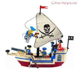 Конструктор Brick серия Пираты "Пиратский корабль" 188 дет.