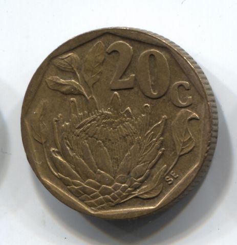 20 центов 1995 ЮАР