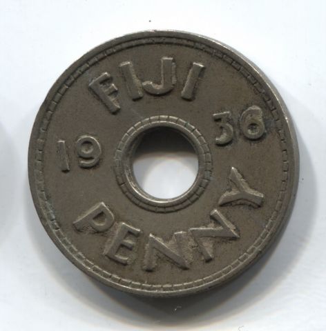 1 пенни 1936 Фиджи