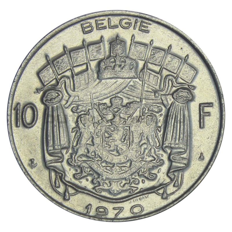 10 франков 1970 Бельгия