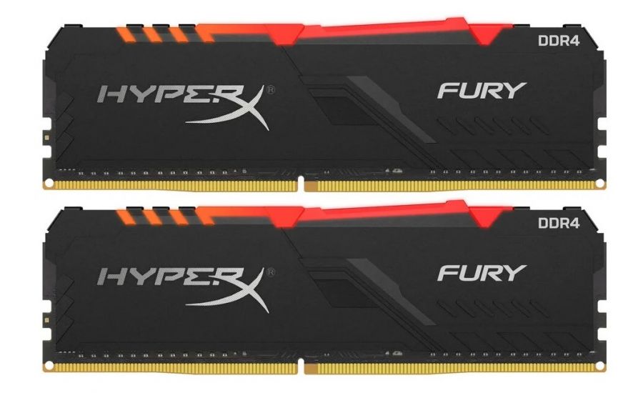 Оперативная память HyperX Fury RGB 32GB (16GBx2) DDR4 3200MHz DIMM 288-pin CL16 HX432C16FB3AK2/32