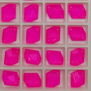 Пришивные Стразы Fluo_Pink Космик 13*17 мм