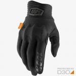 100% Cognito D3O® Black/Charcoal перчатки для эндуро