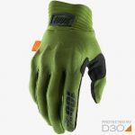 100% Cognito D3O Army Green/Black перчатки для эндуро