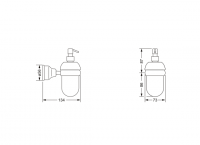 Дозатор для жидкого мыла Jorger DELPHI 109.00.006 схема 2