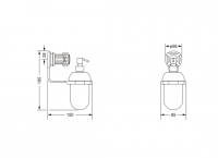 Дозатор для жидкого мыла Jorger APHRODITE 607.00.006 схема 2