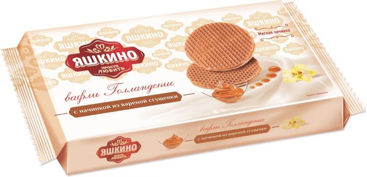 Вафли Голландские вар/сгущенка 290г Яшкино