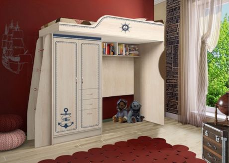 Детская мебель Капитан - кровать-чердак