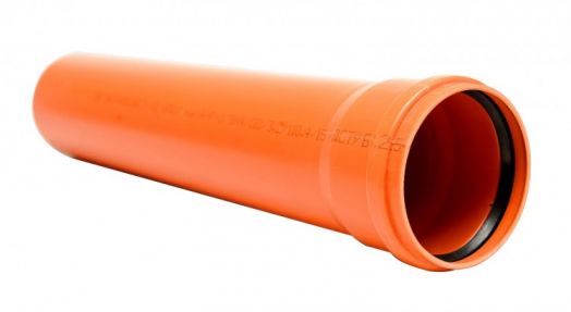 Труба д=200(3,9) х 3000 мм рыжая  ПВХ