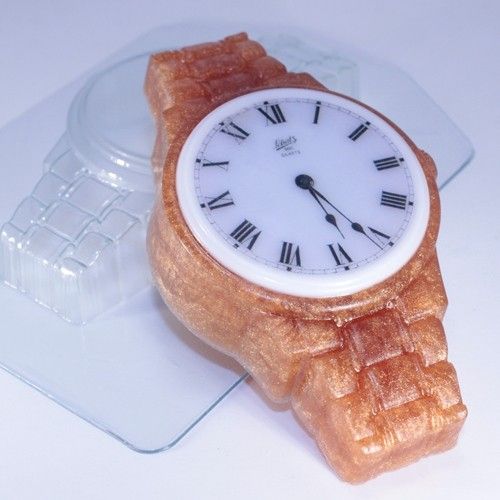 Пластиковая форма для мыла и шоколада Часы наручные/Металлический браслет