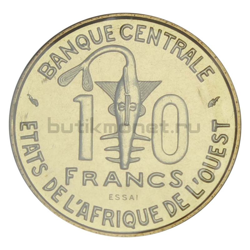 10 франков 1981 Западная Африка Пробный выпуск