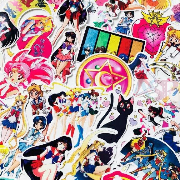 Стикеры (10шт) Sailor Moon