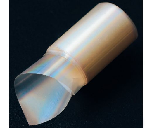 Фольга для литья Hanami голографическая, Туманный Лазер, прозрачный 1м.