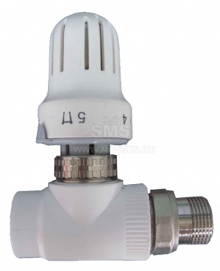 клапан прямой PPR 25-3/4" с термогол. (SMS-504)