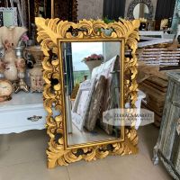 Зеркало "Тициан" 100х70 см, золото