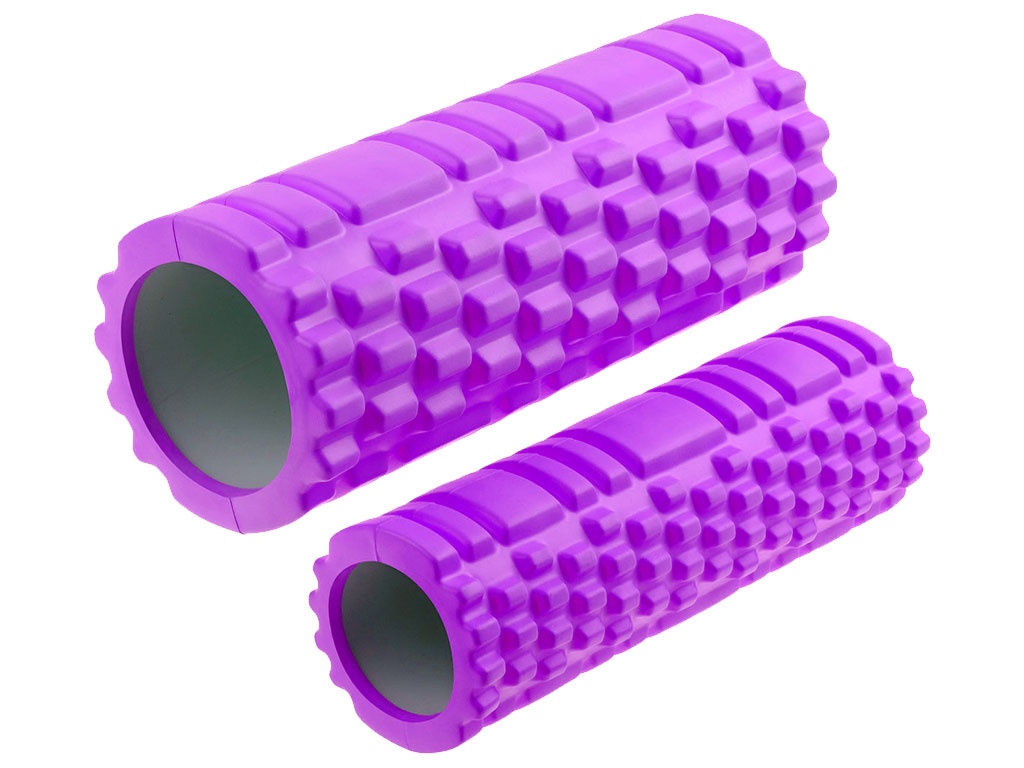 Валик-матрёшка для йоги полый жёсткий (Фиолетовый), артикул 29157