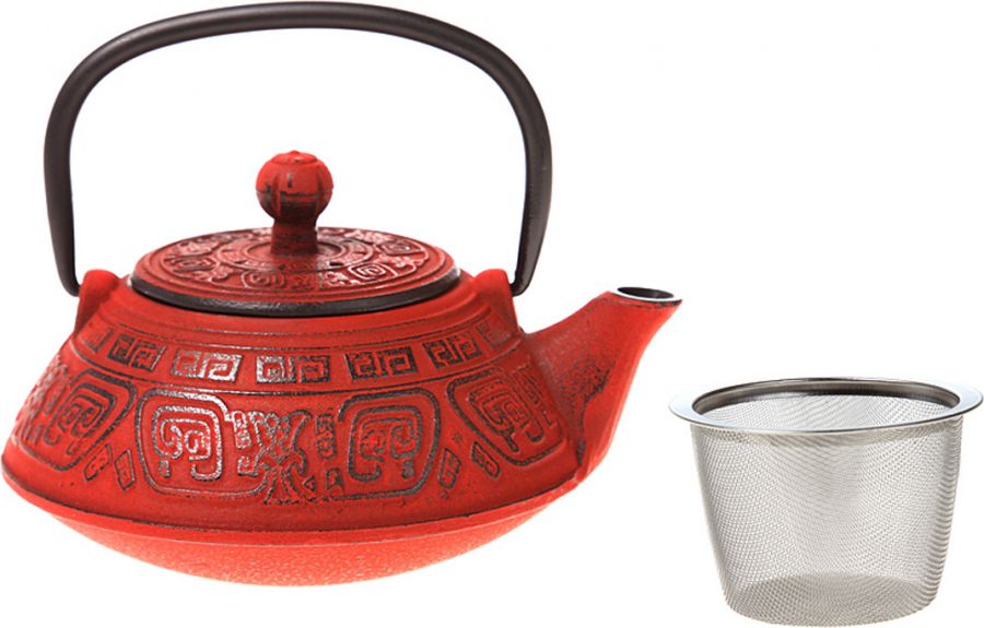 Заварочный чайник чугунный "Red star" с эмалированным покрытием внутри 400 мл.