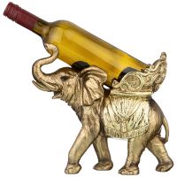 Подставка под бутылку "Слон" 26.5x13x24.5 см. серия "Махараджи"