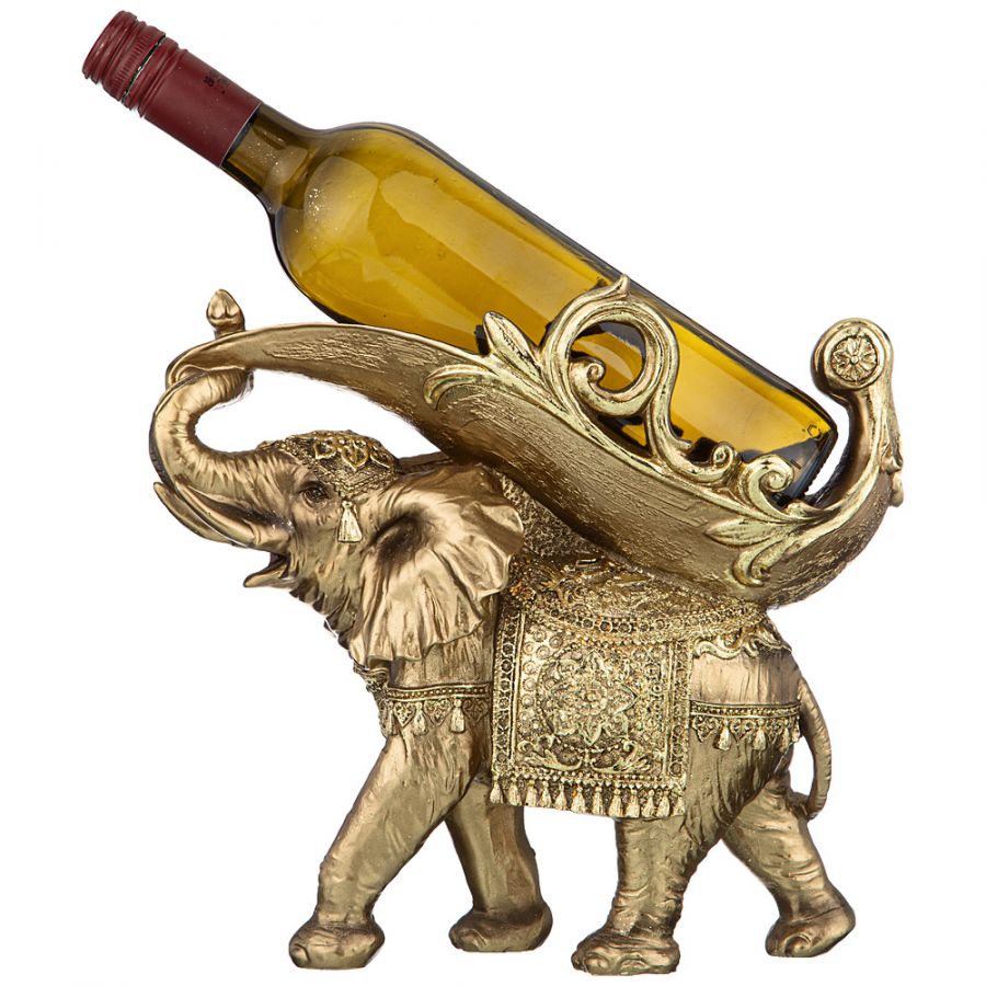 Подставка под бутылку "Слон" 28x11.5x26 см. серия "Махараджи"
