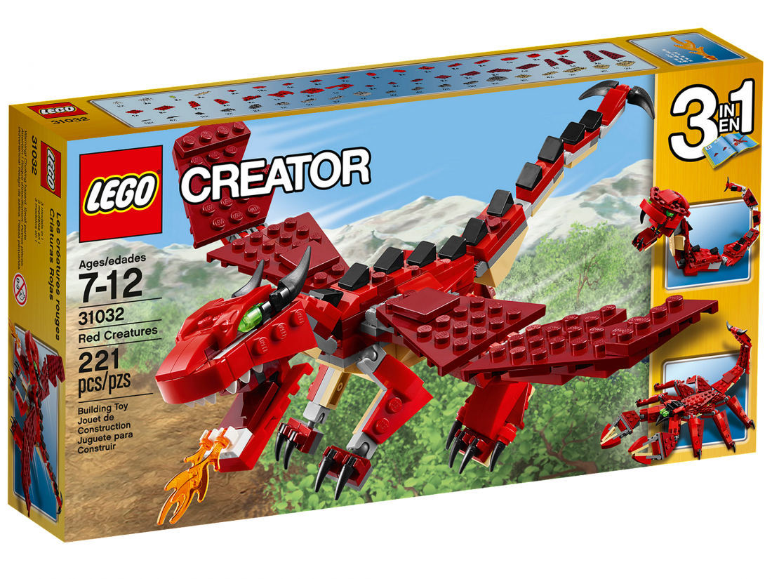 31032 Огнедышащий дракон. ЛЕГО 31032 LEGO Creator
