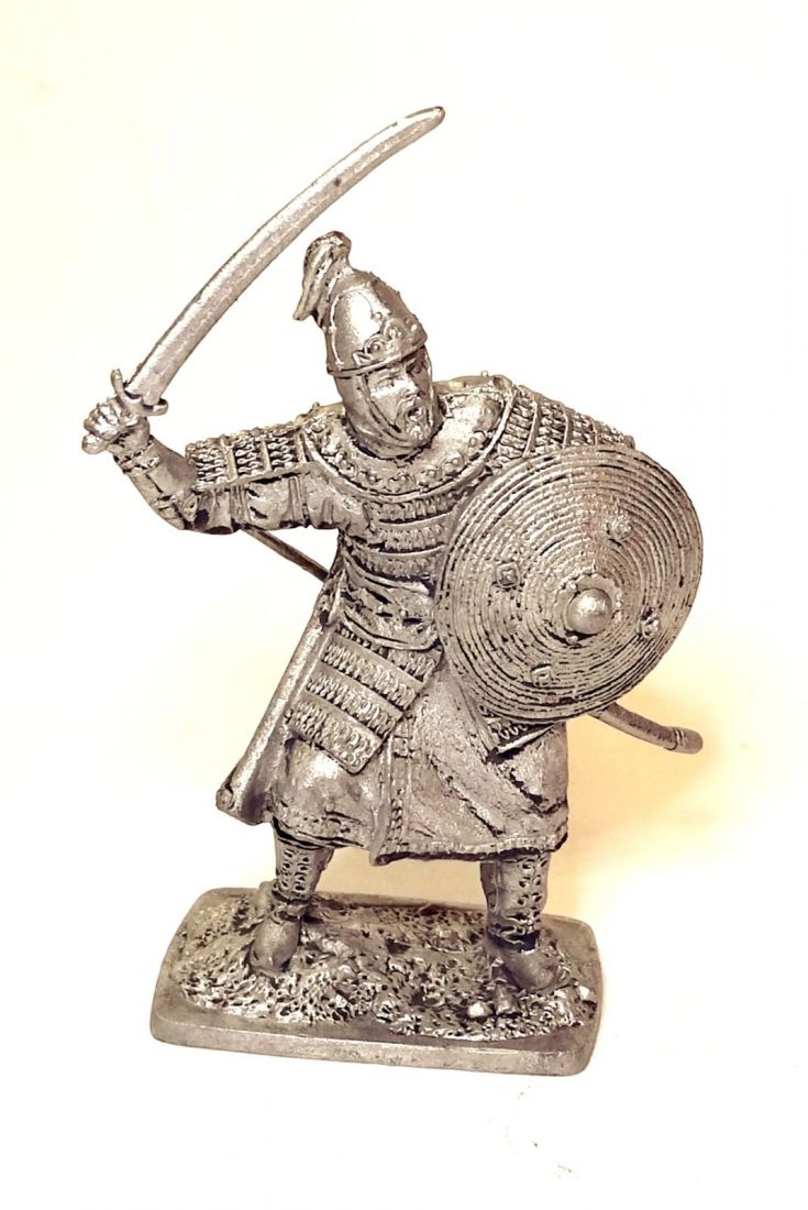 Фигурка Монгольский воин, 13 век олово