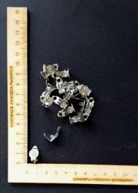 основа для клипс с площадкой диаметром 10 мм металл/серебро