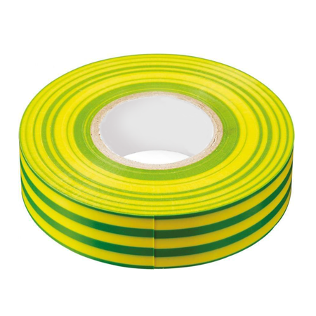 Желто-зеленая изоляционная лента из ПВХ 15х20м