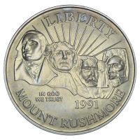 50 центов 1991 США 50 лет Национальному мемориалу Рашмор