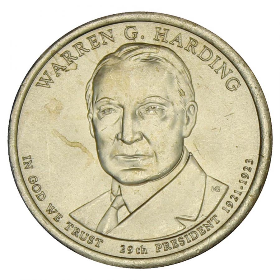 1 доллар 2014 США Уоррен Гардинг (Президенты США)