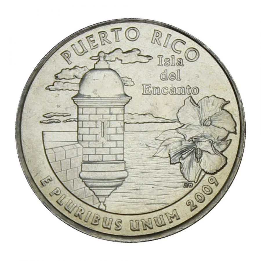 25 центов 2009 США Пуэрто-Рико P (Штаты и территории США)