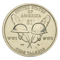 1 доллар 2016 США Индейцы-радисты (Коренные Американцы)