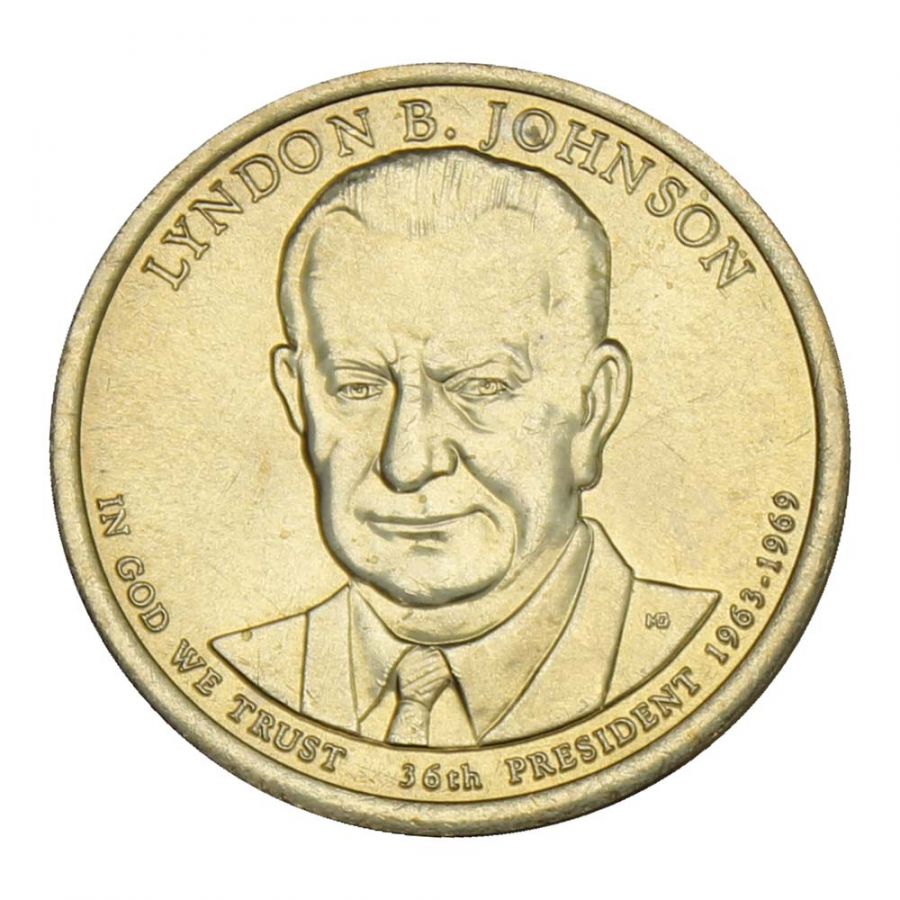 1 доллар 2015 США Линдон Джонсон (Президенты США)