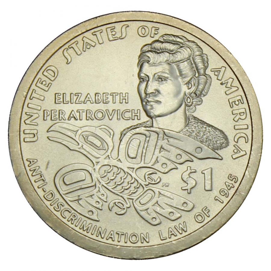 1 доллар 2020 США Элизабет Ператрович, Закон о борьбе с дискриминацией 1945 (Коренные Американцы)