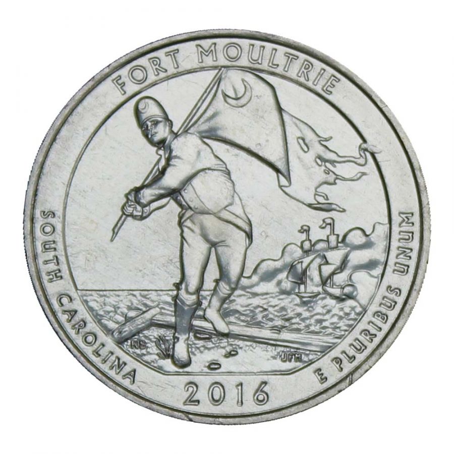 25 центов 2016 США Форт Молтри S