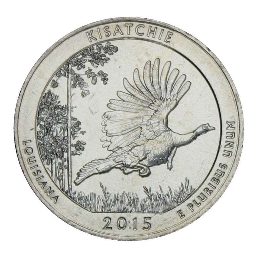 25 центов 2015 США Национальный лес Кисатчи D