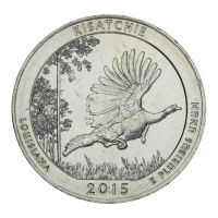 25 центов 2015 США Национальный лес Кисатчи D