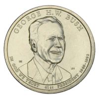 1 доллар 2020 США 41-й президент Джордж Герберт Уокер Буш D (Президенты США)