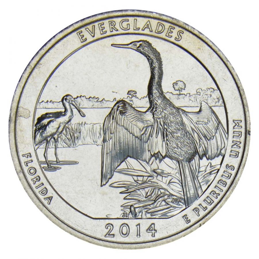 25 центов 2014 США Национальный парк Эверглейдс S