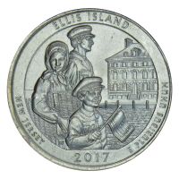 25 центов 2017 США Национальный монумент острова Эллис P
